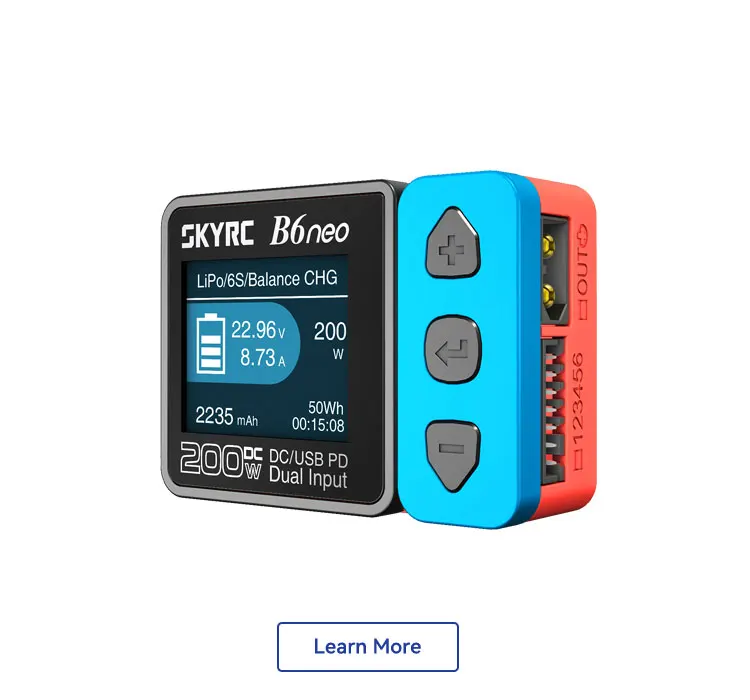 Skyrc B6 Neo Smart Charger Dc 200W Pd 80W Lipo Battery Balance Charger Scaricatore Intelligente Multifunzione