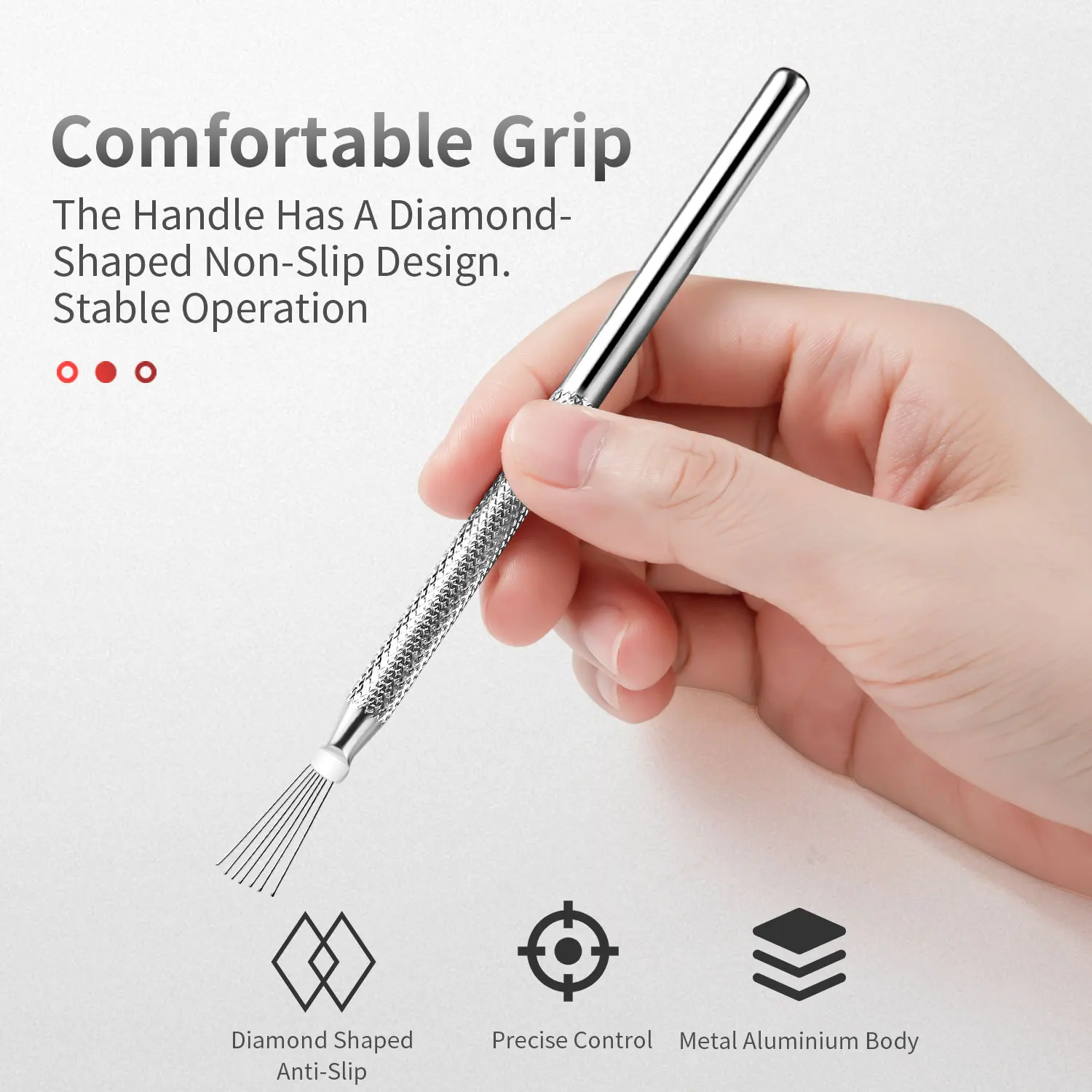 Nail Art Wire Drawing Tool Multifunctional Seven-pin Pen Texture Brush Tools DIY Nail Brush Bendable Feather Pin Painting Lines 6