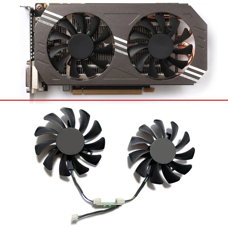 Nuova Ventola Gpu 75Mm Ga81S2U 4Pin Gtx970 Per Zotac Geforce Gtx 970 Scheda Grafica Gioco Scheda Grafica Parti Ricambio Ventola Di Raffreddamento