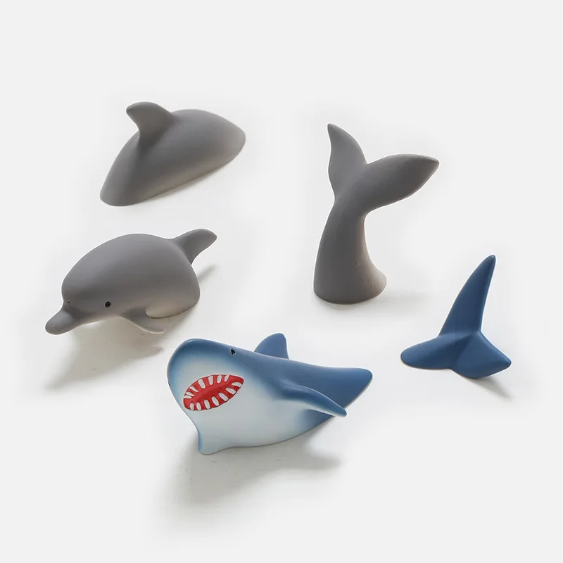 Marine Shark Fridge Magnet Dolphin Magnetic Magnet 3D Stereo Resin Creative Creation