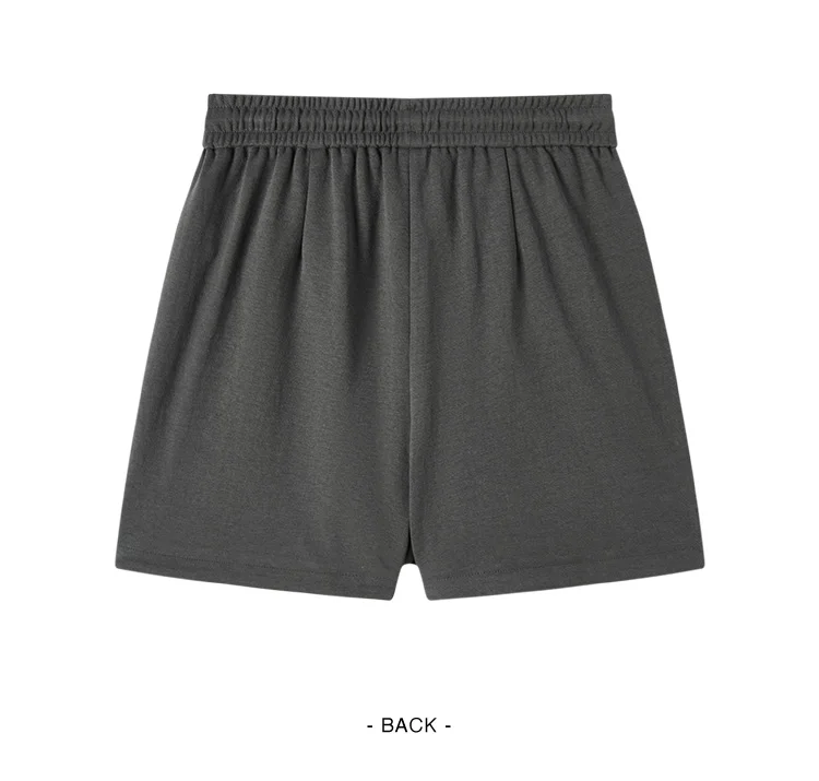 Semir Casual Trousers Women Elastic Waist Loose Straight-leg Trousers 2024 New Summer Version Split Textured Shorts