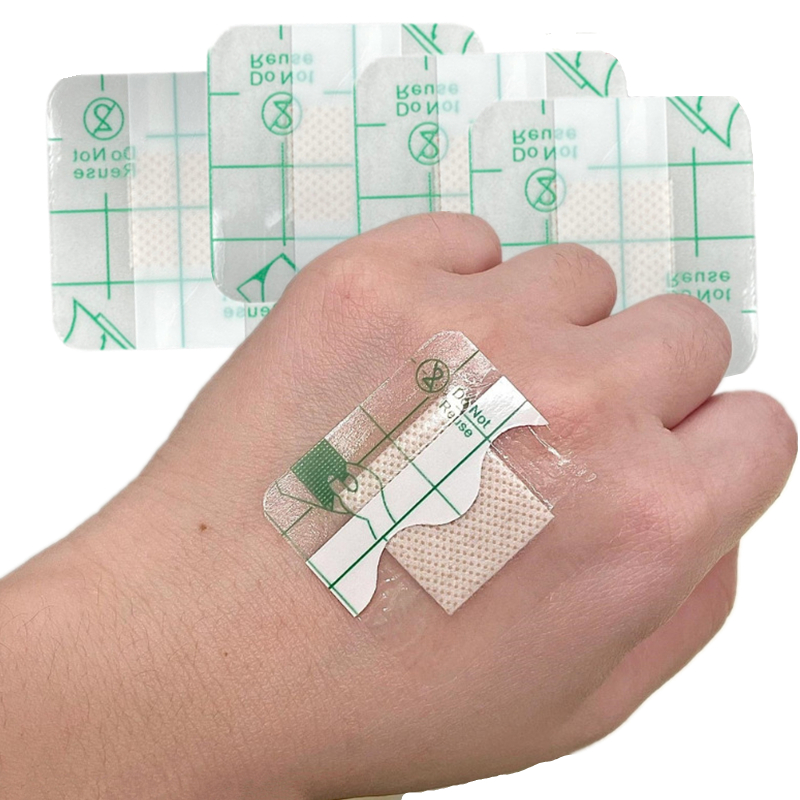 50pcs/set Transparent Band Aid PU Waterproof Wound Dressing Patch for First Aid Sticking Plaster Adhesive Bandages Woundplast