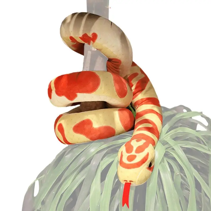 

Stuffed Snake Plush Snake Stuffed Animal Long And Realistic Snake Plush Toy Comfortable 75in Plush Stuffed Animal Giant Snake