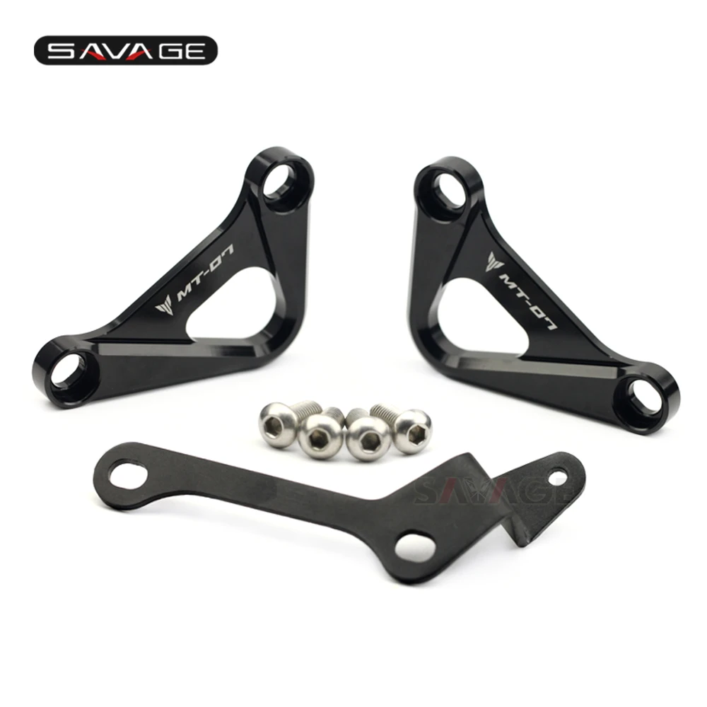 CNC Rear Foot Rest Blanking Plates For YAMAHA MT 07 MT-07 MT07 FZ-07 2014-2019 Motorcycle Footrest Accessories Bracket Mount | Автомобили