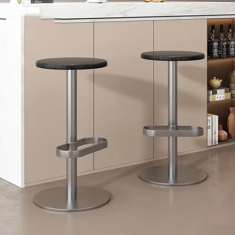Minimalist Modern Designer Bar Chair Nordic Makeup Aesthetic Elegant Counter Barstools Restaurant Chaise Garden Furniture