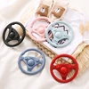1PC Baby Food Grade Silicone Car Steering Wheel Nursing Teething Toys BPA Free Silicone Teether Toys For Newborn Teething Toys 2