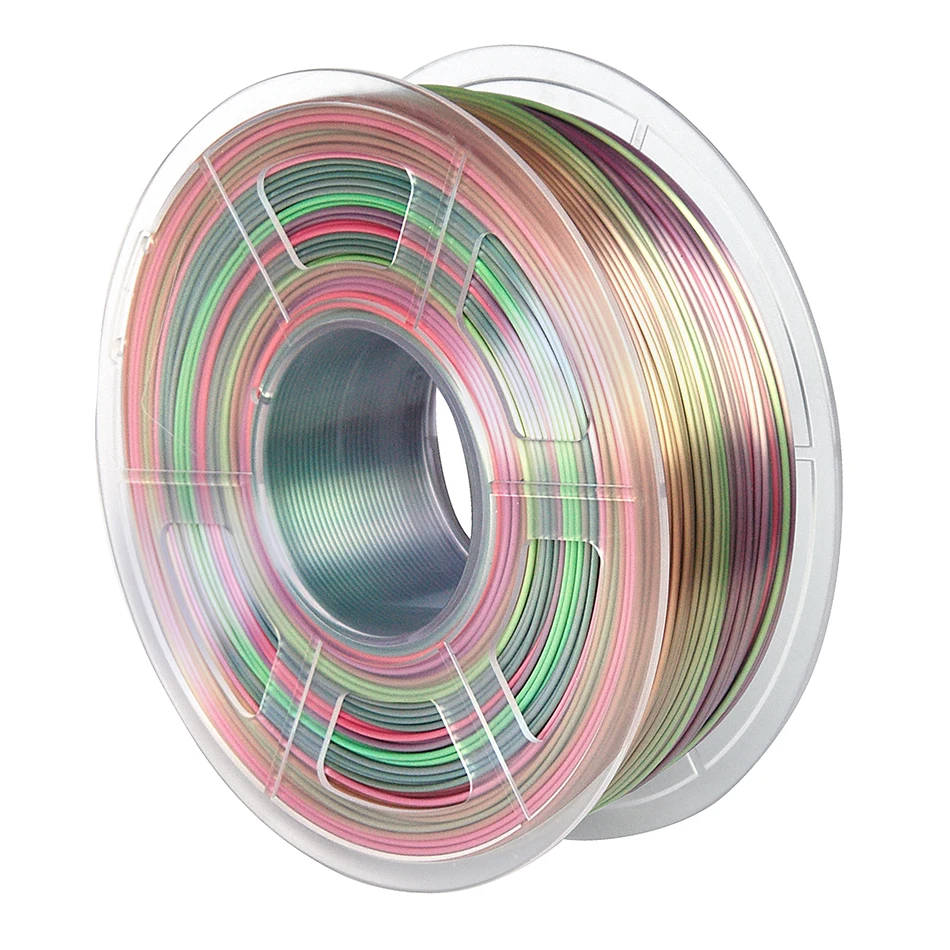 Filament en soie arc-en-ciel PLA pour imprimante 3D, 1.75mm, 250Gx4  rouleaux/ensemble, 1kg, 500g, 250g, matériau d'impression 3D, dégradé de  Sublimation