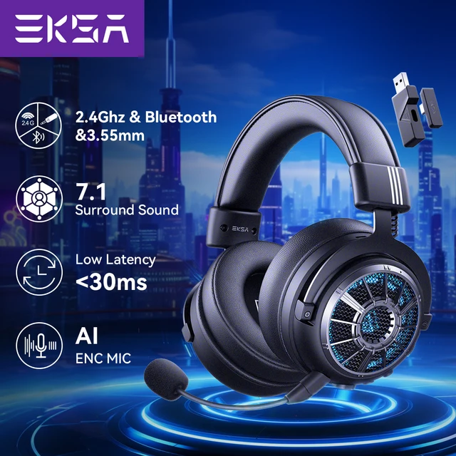 EKSA StarEngine BT Gaming Wireless Headphone with Mic