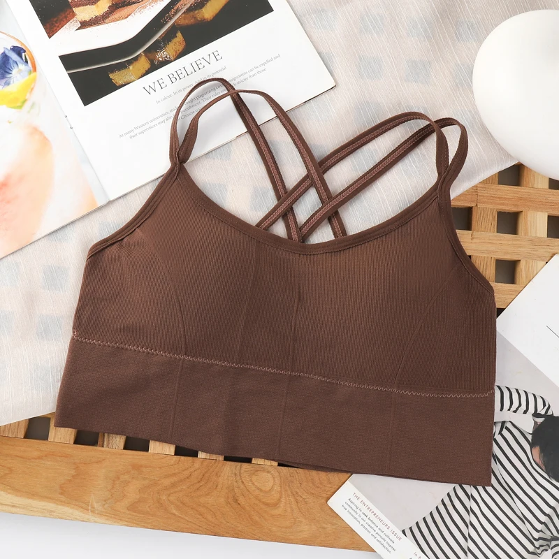 مثير النساء قمم الظهر عبر حزام تانك الأعلى رفع تشغ...