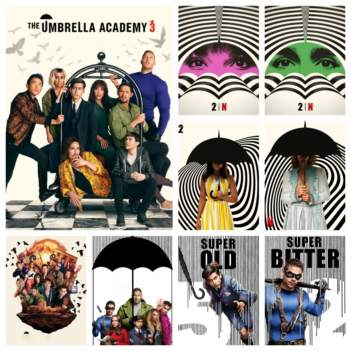 

DIY Diamond Painting The Umbrella Academy TV Series Poster Wall Art Cross Stitch Embroidery Picture Mosaic Full Drill Home Decor