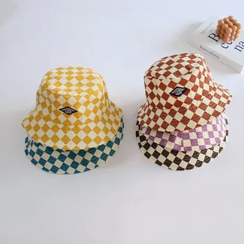 Plaid Kids Bucket Hat 1