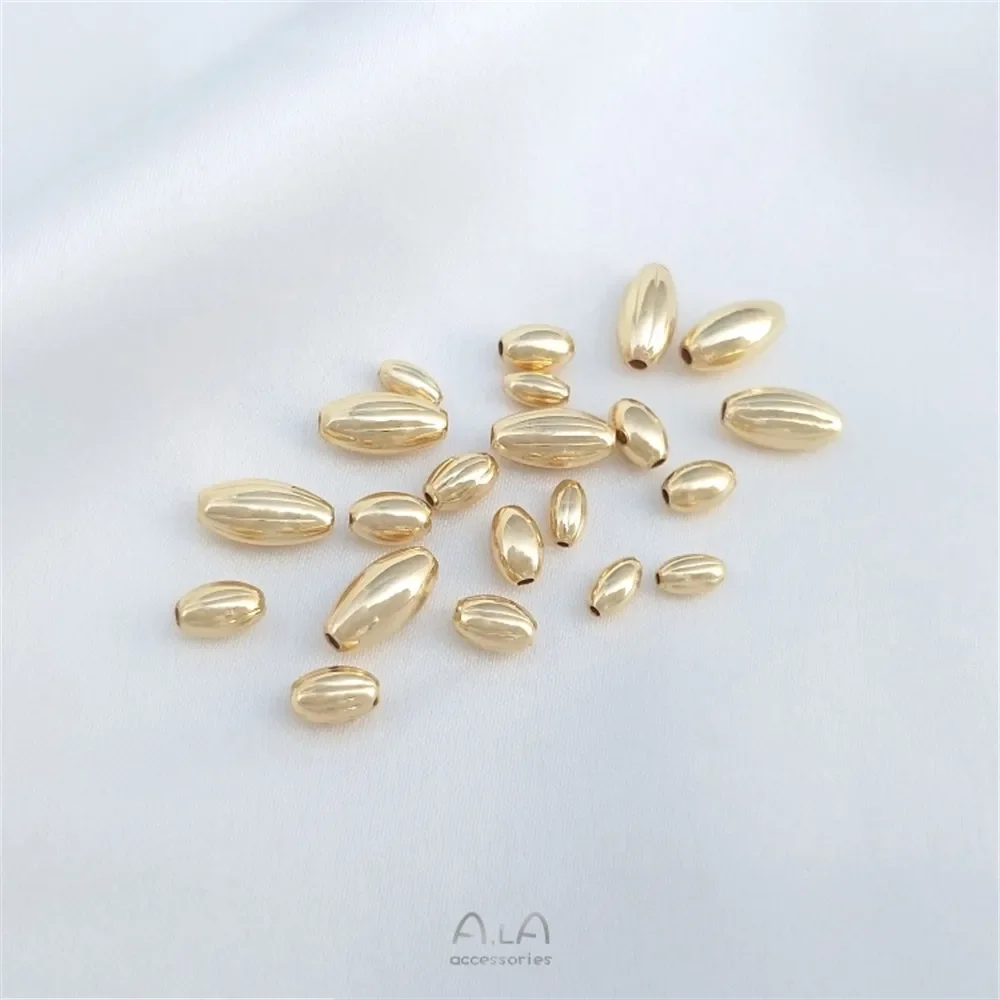 14K 금 도금 지르코늄 6mm 정사각형 비즈 DIY 팔찌 귀걸이 헤드 액세서리