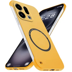 Magnetic Slim Frameless Lightweight Matte Anti - Scratch Shockproof Armor Case - OPPO Find X9 (YELLOW)