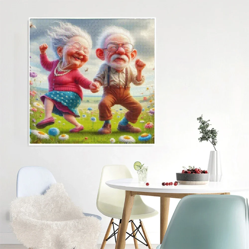 5D DIY Diamond Painting Grandma Grandpa Full Square Round Embroidery Portrait Mosaic Rhinestones for diamond painting,diamond art painting kit,diamond painting set