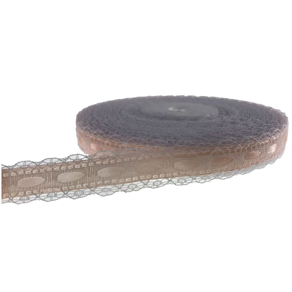 Satin Ribbons 1 Roll 20Yards 1/2" White Lace Pink For Packing Craft Party Wedding Scrapbooking 1.2cm Bow