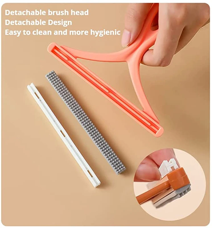 Silicone Double Sided Pet Hair Remover Lint Remover Clean Tool Shaver Sweater Cleaner Fabric Shaver Scraper For Clothes Carpet