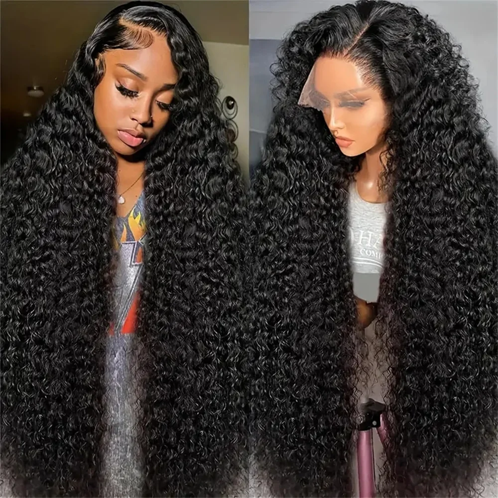 

13x4 Hd Water Wave Lace Front Wig 32-8 InchGlueless Brazilian Hair Deep Wave Lace Frontal Curly Human Hair Wig Pre Plucked