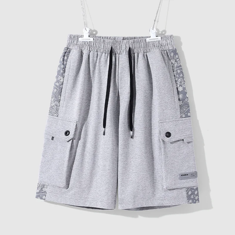 2024new Summer Fashion Brand Large Pocket Youth Work Shorts Loose and Versatile Comfortable Men's Sports and Casual Pants