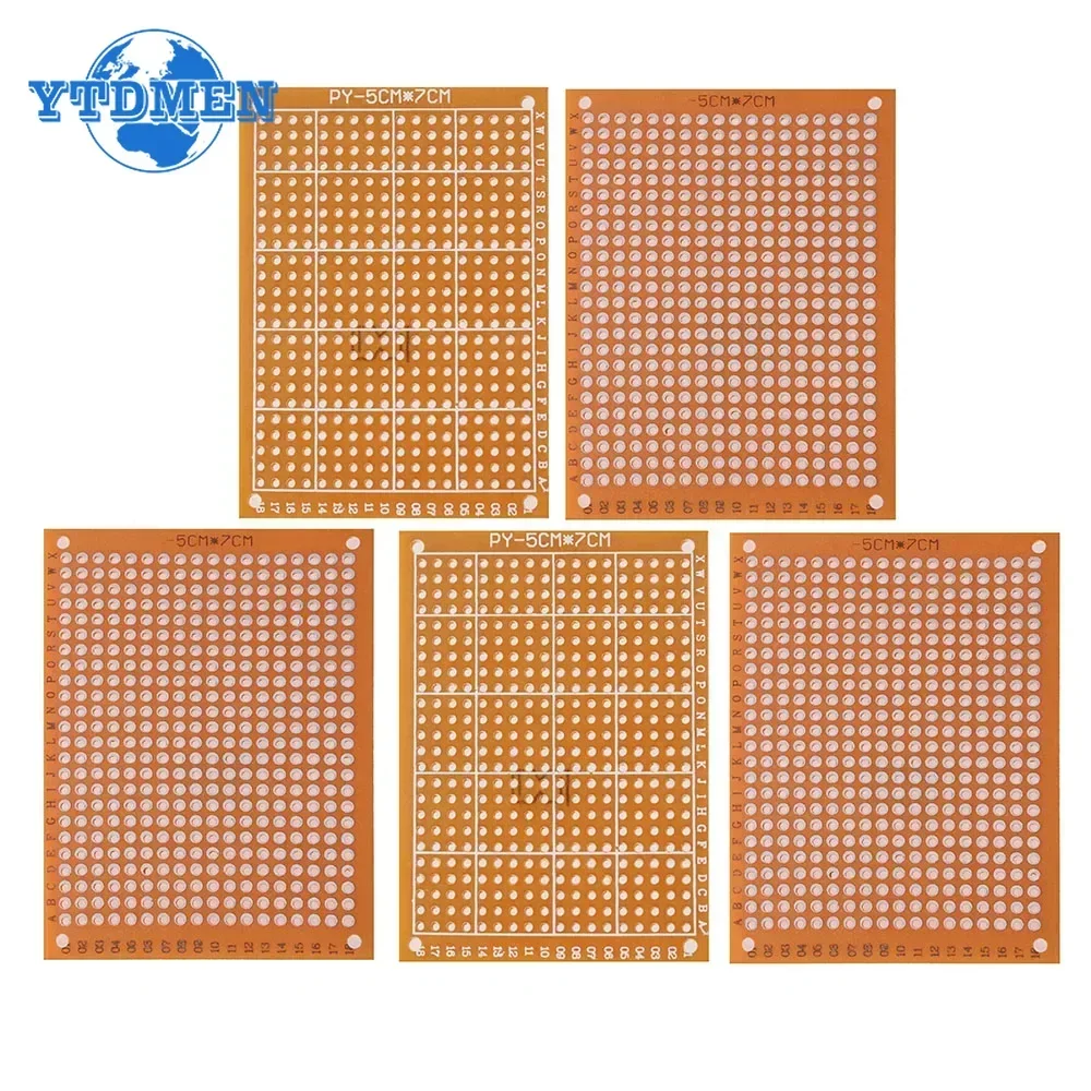 PCB Single Sided Circuit Board 5/10pcs 5*7cm 7*9cm 9*15cm Bread Board Protoboard Universal Printed Circuit Boards DIY Set
