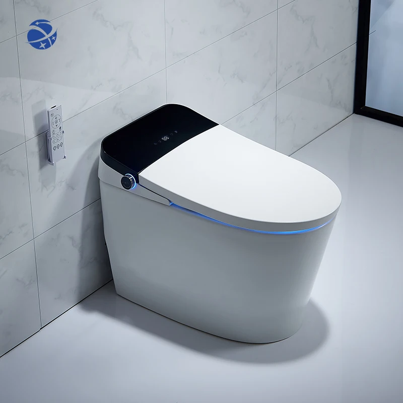 YYHC Top quality modern 110V/220V electric intelligent one piece closestool bathroom wc white toilet bowl automatic smart toilet