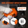 VEVOR Electric Car Jack, 5 Ton/11023 LBS Hydraulic Jack with Electric Impact Wrench, Portable Car Lift with Built-in Inflatable 4