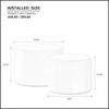 Round Coffee Table Sets, Nesting Coffee Tables for Living Room, Modern Wooden Side Tables Accent End Table for Home, Café Tables 5