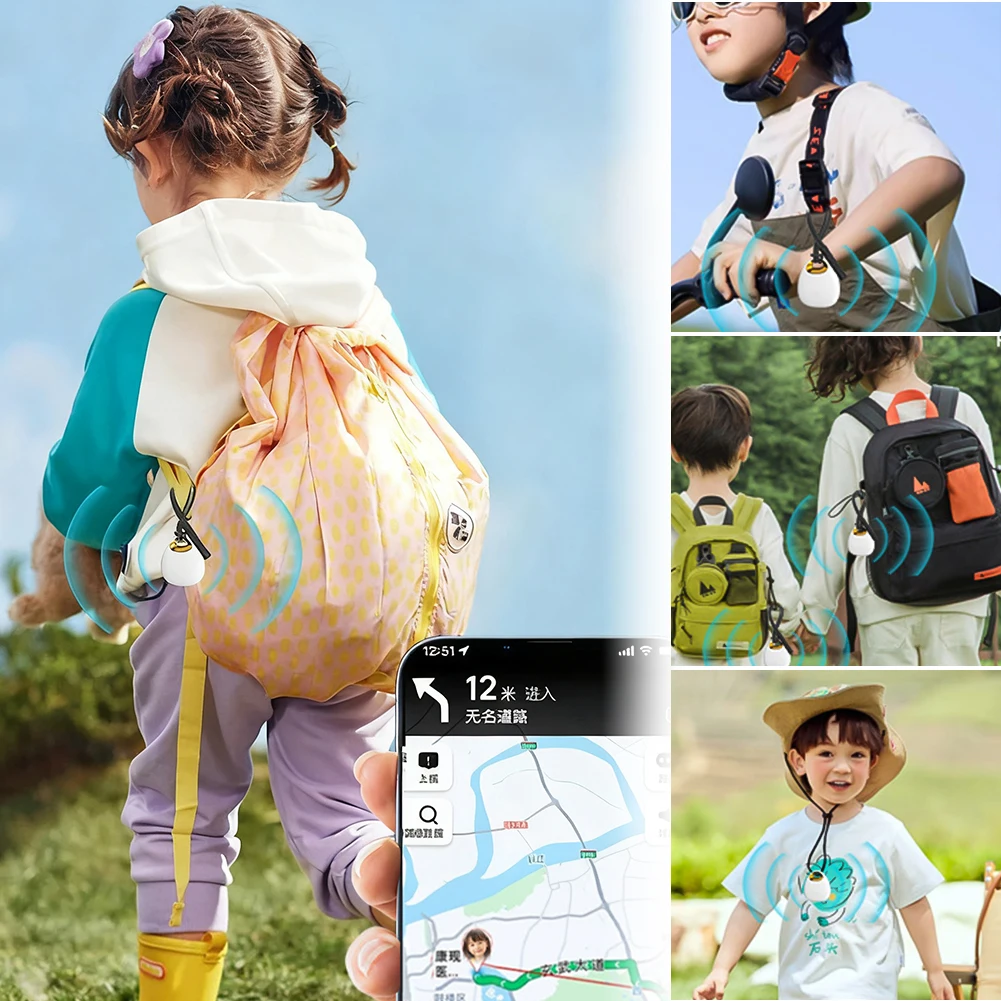 Smart Bluetooth Pet Locator Children's Anti-Loss Locator Key Wallet Waterproof Precision Tracker Global Locator for IOS Android