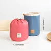 Women Lazy Drawstring Cosmetic Bag New Travel Round Makeup Organizer Make Up Pouch Waterproof Toiletry Storage Bag 6