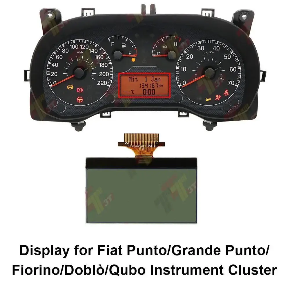 

Dashboard LCD Display for Fiat Punto Grande Punto Fiorino Doblo Qubo Instrument Cluster