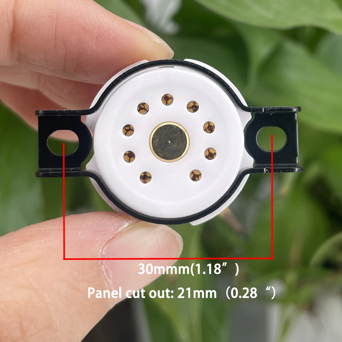 1pc EIZZ 9pin Tube Socket Base For 12AX7 ECC82 ECC83 12AU7 12AT7 ECC88 6922 Electron Tube Gold Plated Pins Hifi Audio AMP