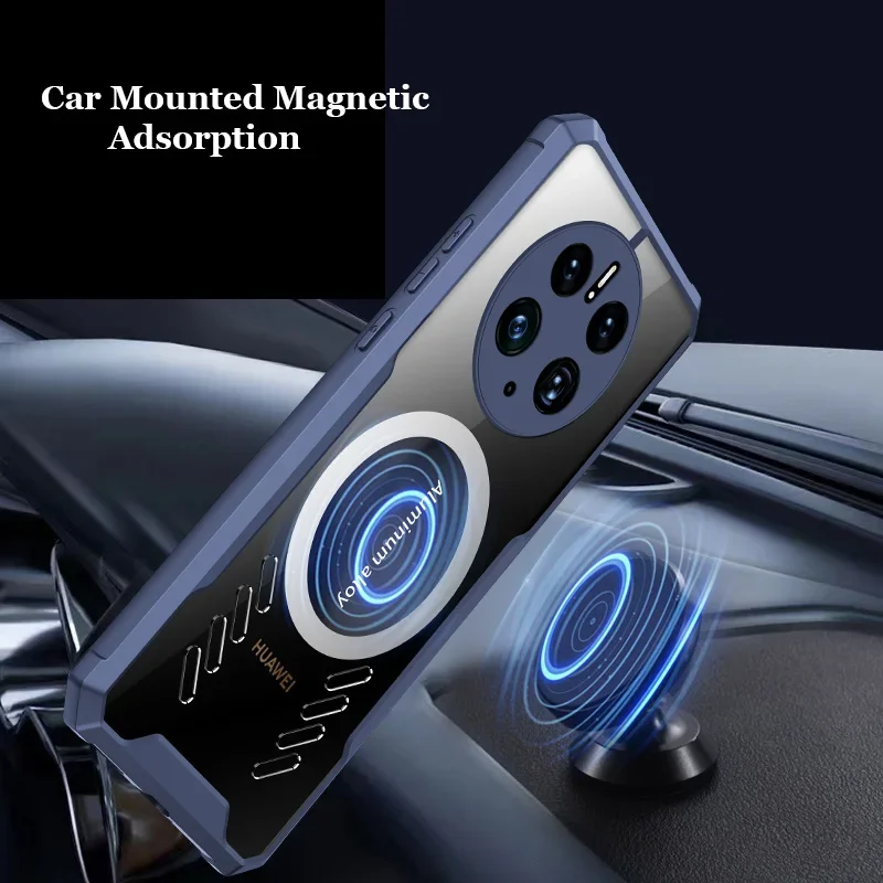 Graphen-Wärmeableitungs-PC-Gehäuse für Huawei Mate 60 50 50E 40 40E 30 Pro Plus Atmungsaktive transparente Stoßstangengehäuseschale_voghion.com