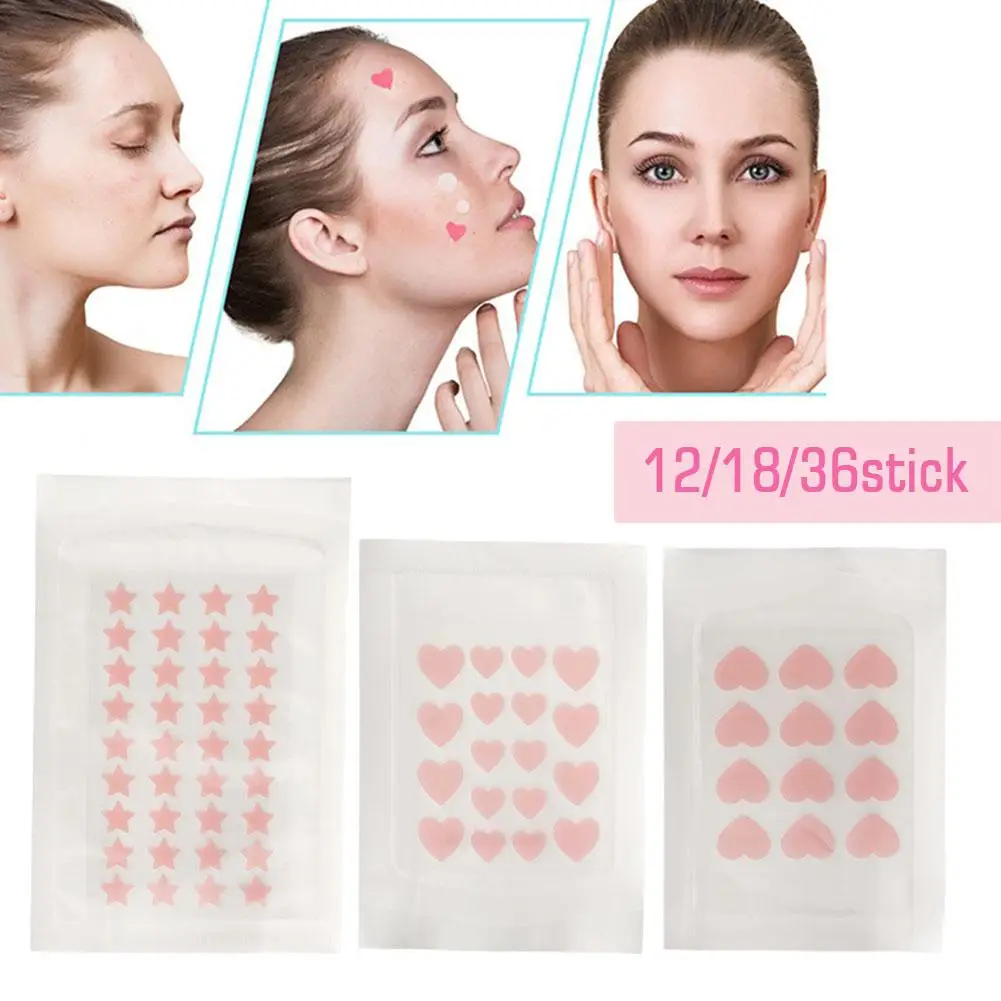 2 Sheets Star Pimple Acne Patches Acne Removal Skin Y2K Spot Accessories Care Beauty Stickers Facial Care Makeup Concealer S5D4