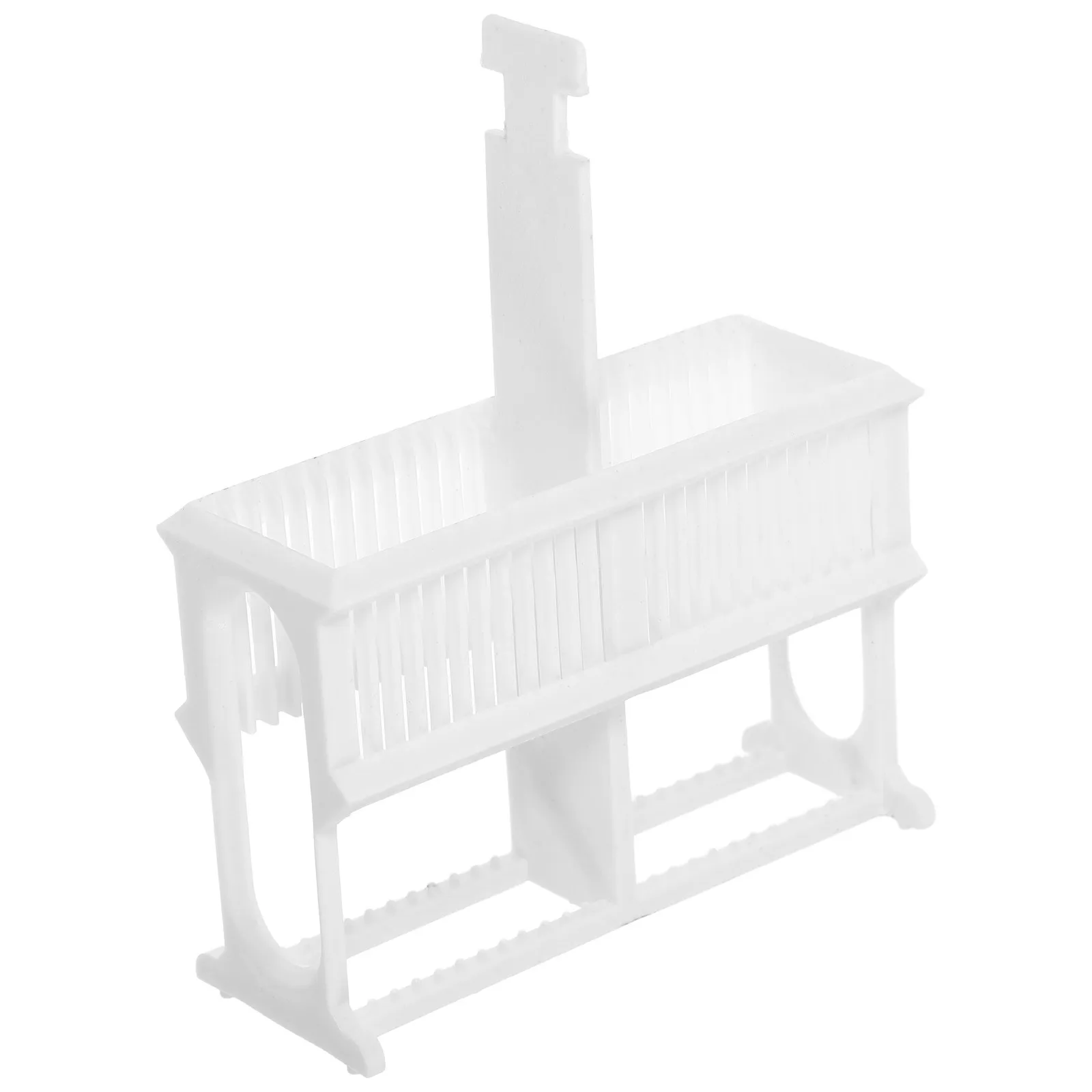 현미경 슬라이드 염색 랙 플라스틱 재사용 가능한 실험실 현미경 슬라이드 보관 홀더 컴팩트하고 견고한 디자인