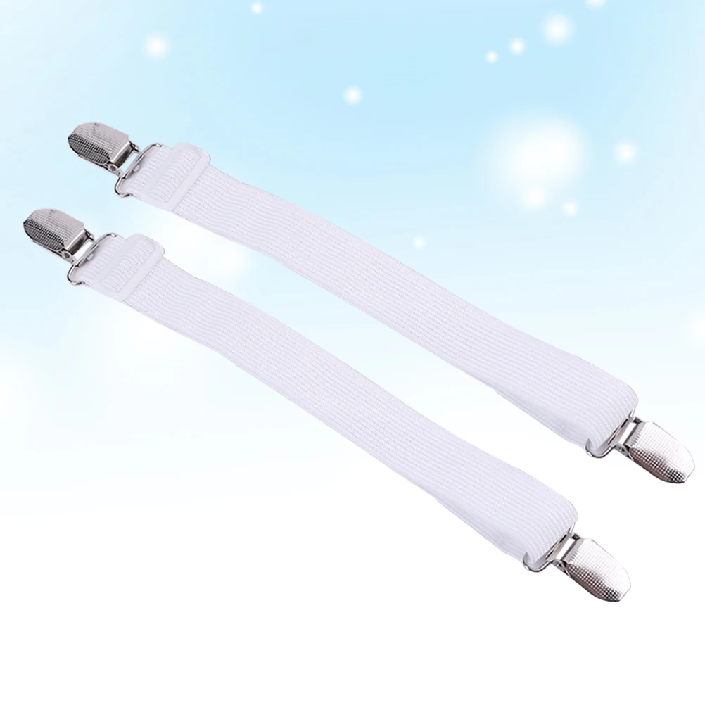 4개입 침대 시트 고정 클립 35cm-100cm 조절 가능 탄성 고정장치 헤비 듀티 매트리스 커버 홀더 (침대 시트, 창문용)