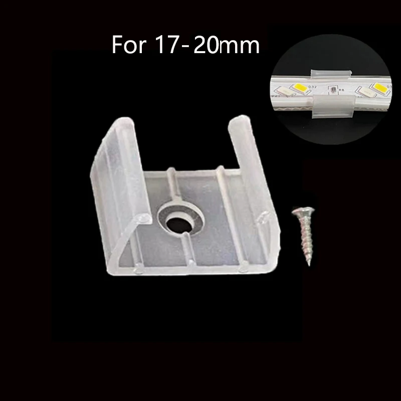 ตัวเลือกสินค้า LED เทป Fix คลิปสกรู RGB Neon Led Connector Fix ผู้ถือคลิป Fixing 2835 5050 COB Strip Light หัวเข็มขัดพลาสติกอุปกรณ์เสริม
