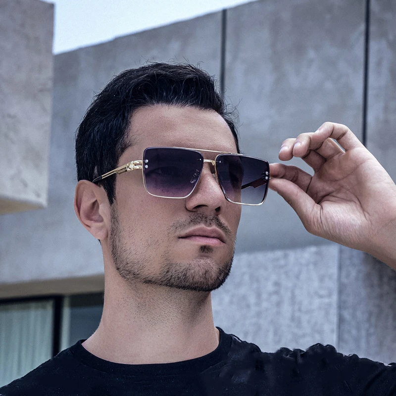 Gafas De Sol Clásicas Para Hombre millionaire square LV Marca Diseñador  vintage Gao Jiahui unisex