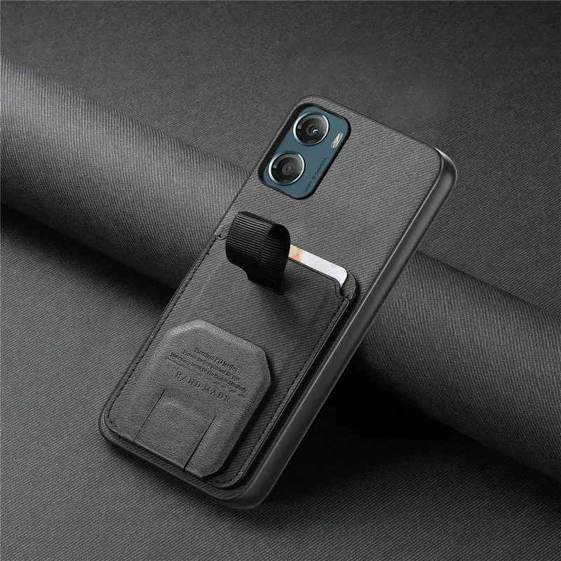 Leather Card Stand Cover - Premium Back Case