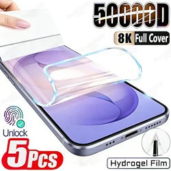 Premium Hydrogel Film Screen Protector Set - Pack of 5 - 5 PCS