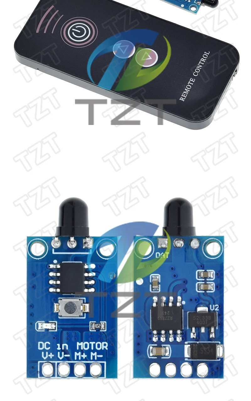 DC3-12V Miniatur Drahtlose Fernbedienung Vorwärts Und Rückwärts Pwm Geschwindigkeit Control Modul Dc Bürstenmotor Motor Antriebsmodul – Detail 8
