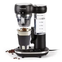 Single-Serve Coffee Maker with Built-In Grinder 16-Oz 1-Touch LED Control Panel Waste-Reducing Reusable Filter Compact Design 1