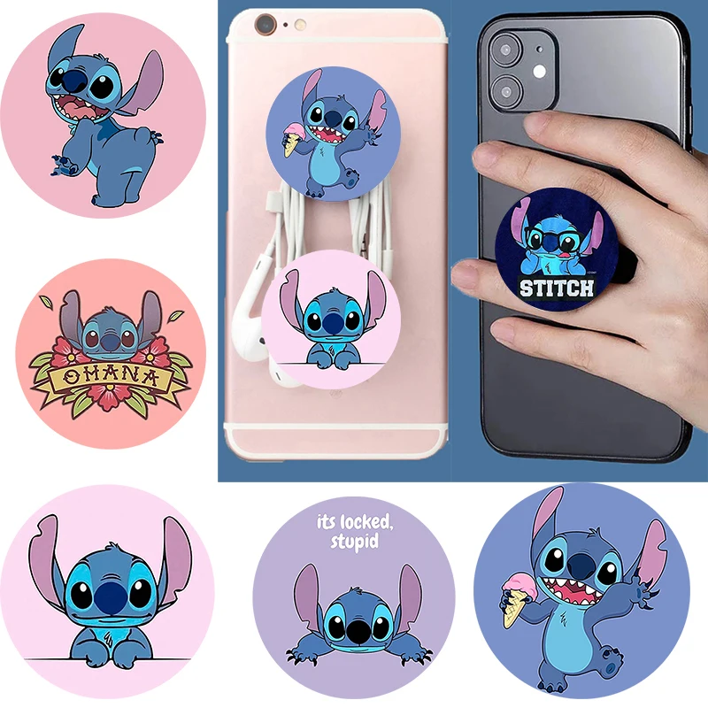 Stitch Stopped Phone Socket Supporto Per Telefono Pieghevole Supporto Per Telefoni Grip Accessori Per Telefoni Cellulari Soporte Movil Per Iphone 12 1