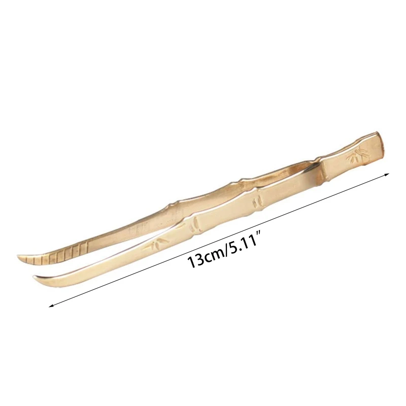 Incense Tweezer Copper Bamboo Section Backflow Cone Backflow Cone Incense Clip for Pick Up Hold Transfer