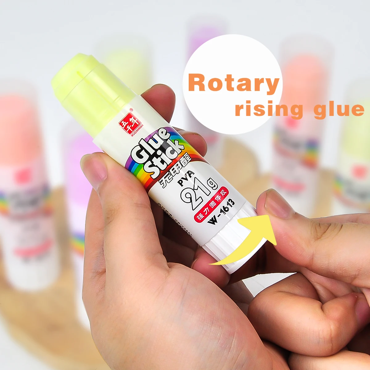 3/6pcs WQN Jelly gum Solid Glue Stick High Viscosity Diy Handmade Cute Financial Glue School Office Stationery Supplies 2