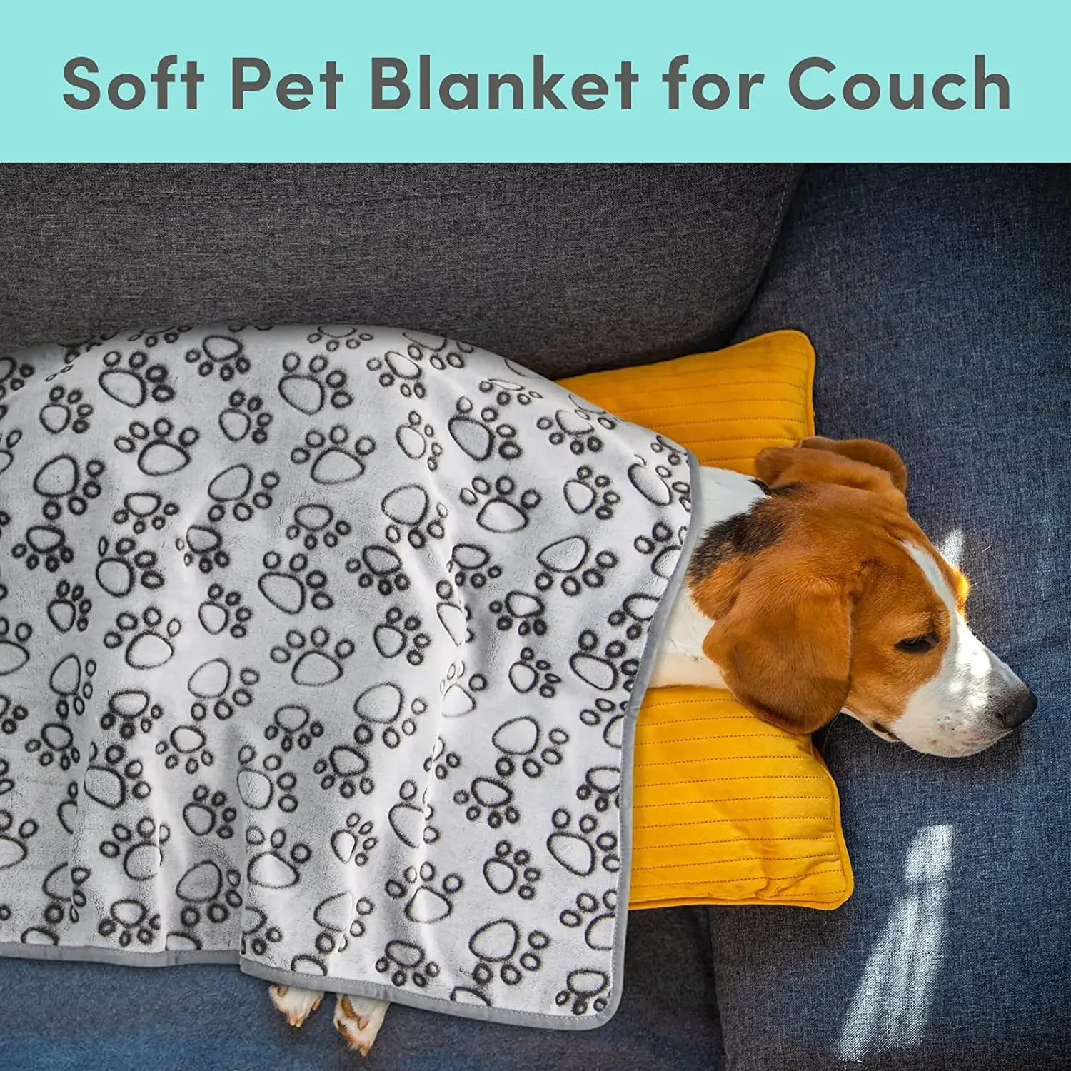 Pet Blanket Thickened Pet Blanket for Dogs and Cats Warm Cover with Anti-slip Design All Seasons