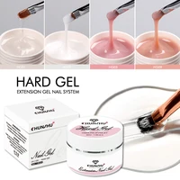 30ML Hard Gel For Nail Extension Milky White Builder Constructor Gel Self Leveling Reinforcement Nail Gels Camouflage Manicure 1