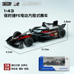 Enhanced Title: Formula Racing Car Die - Cast Model in 1:43 Scale - Electric Alloy Desktop Ornament and Collectible Gift for Men (Porsche)