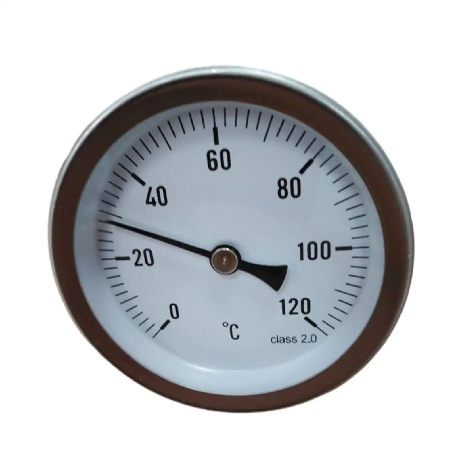 Metal Thermometer 0-120 Degree Temperature Range Stainless Steel Dial Thermometer for Outdoor Stoves Grill Oven Heating Systems 2
