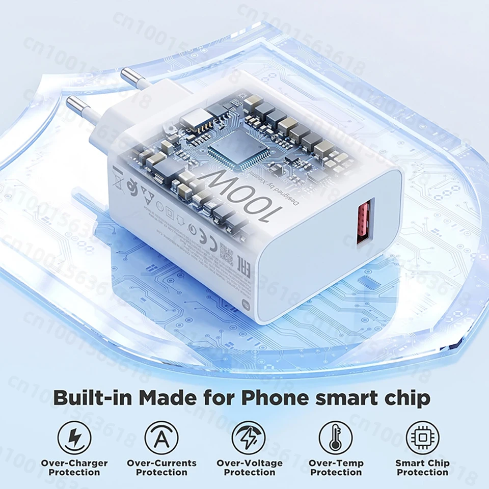 Chargeur Original XIAOMI 100W Officiel Hypercharge Câble Type C Xiaomi 17 Pro Max Poco F9 X8 Pro M8 F8 Ultra Redmi K100