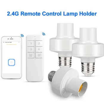 2.4G Bulb Base For Led Bulb WiFi Smart Bulb Socket Adapter For Google LED Lamp Holder Wireless Remote Control Smart Timer Switch 1