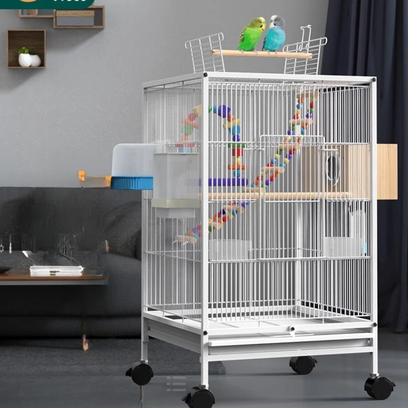 Palomas Parrot Bird Cage Accessori Criceto Canarios Passaros Bird Nest Feeder Rabbit Gabbia Per Uccelli Pet Supplies Cy50Bc
